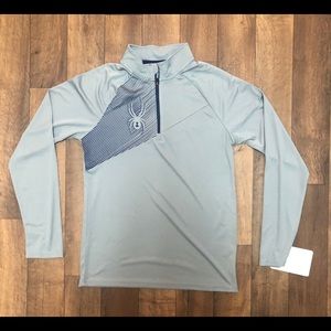 Spyder Men’s Small Grey 3/4 Zip Up Long Sleeve